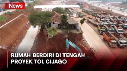 Rumah Berdiri Kokoh di Tengah Proyek Jalan Tol Cijago, Warga: Sudah Lama Kosong