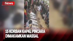 Diwarnai Isak Tangis, 15 Korban Kapal Pincara Tenggelam Dimakamkan Satu Liang Lahad