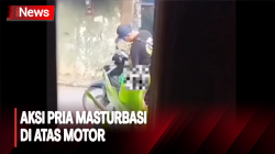 Viral! Pria Masturbasi di Atas Motor, Aksi Direkam Warga 