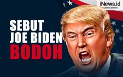 Infografis Kritik Keras dari Donald Trump, Sebut Joe Biden Bodoh