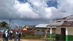 Tower Roboh Timpa Gedung SMK Taliabu, 2 Ruang Kelas Rusak Berat