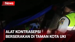 Jadi 'Sarang' LGBT Satpol PP Razia Taman Kota UKI, Ditemukan  Sampah Alat Kontrasepsi Berserakan