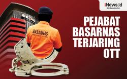 Infografis Pejabat Basarnas Terjaring OTT
