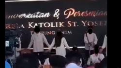 Heboh Peresmian Gereja Diiringi Marawis di Muara Enim Sumsel