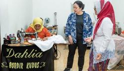 Puan Tinjau Kain Bordir-Batik di Kudus dan Pekalongan: Perlu Digencarkan Promosinya Biar Mendunia 