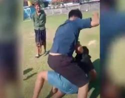 Viral 2 Siswa SMP Duel ala Tarung Bebas di Lapangan Astagina Denpasar