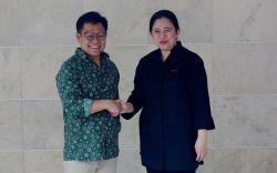 Senyum Cak Imin Sambut Mbak Puan di Widya Chandra