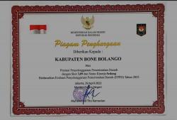 Bone Bolango Duduki Peringkat 15 dari 400 Kabupaten Peraih EPPD Kemendagri