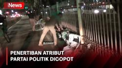 600 Atribut Partai Politik Dicopot Satpol PP Jakbar