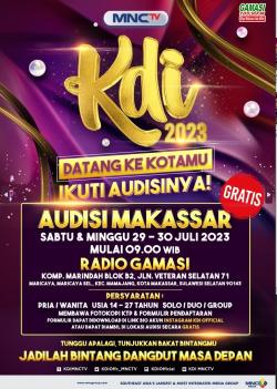 Kontes Dangdut Indonesia 2023 Menggelar Audisi di Makassar, 29-30 Juli 2023