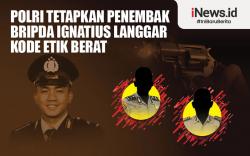 Infografis Polri Tetapkan Penembak Bripda Ignatius Langgar Kode Etik Berat
