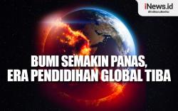 Infografis Bumi Semakin Panas, Era Pendidihan Global Tiba