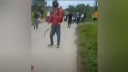 Viral Pelajar Tawuran Pakai Celurit bak Pendekar di Palembang, Ditangkap Langsung Ciut