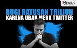 Infografis Elon Musk Rugi Ratusan Triliun karena Ganti Merek Dagang Twitter