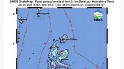 Gempa Terkini M5,0 Guncang Halmahera Timur, Terasa hingga Morotai Selatan