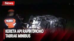 Kereta Api Rapih Dhoho Tabrak Minibus di Jombang, 6 Tewas dan 2 Luka-Luka