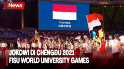 Berikan Dukungan ke Kontingen, Jokowi dan Iriani Hadiri Chengdu 2021 FISU World University Games