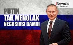 infografis Putin Tegaskan Tak Menolak Negosiasi Damai dengan Ukraina
