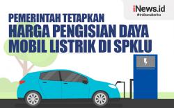 Infografis Pemerintah Tetapkan Harga Pengisian Daya Mobil Listrik di SPKLU