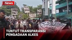Ratusan Orang Gelar Demonstrasi Tuntut Transparansi Pengadaan Alkes di Dinkes Kabupaten Sukabumi