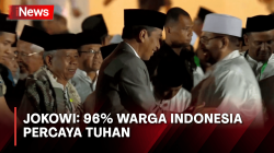 Gelar Zikir di Istana Merdeka, Jokowi Ungkap 96% Warga Indonesia Percaya Tuhan