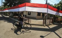 Bendera Merah Putih Sepanjang 780 Meter Membentang di Dusun Karang Kulonprogo