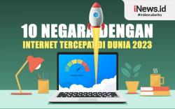 Infografis 10 Negara dengan Internet Tercepat di Dunia 2023