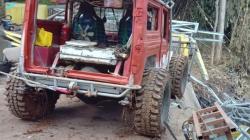 TPT 8 Meter di Dramaga Bogor Ambruk, Bengkel Mobil Rusak Terseret Longsor