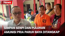 Pria di Palembang Ditangkap, Simpan Senpi dan Puluhan Amunisi di Belakang Rumah