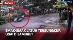Nekat, Jambret Rampas Ponsel Emak-Emak hingga Jatuh Tersungkur di Bekasi