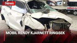 Ringsek Kondisi Mobil Rendy Kjarnett Setelah Kecelakaan