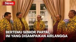 Airlangga Hartarto Bertemu 3 Senior Partai Golkar, Ini yang Disampaikan<