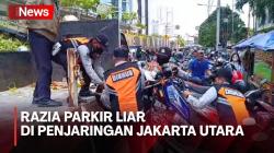 Sudinhub Angkut Puluhan Motor dan Mobil di Penjaringan saat Razia Parkir Liar