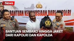 Kapolri dan Kapolda Beri Sembako hingga Jaket bagi Korban Cuaca Ekstrem di Papua Tengah
