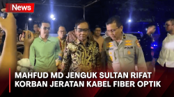 Mahfud MD Datangi RS Polri Jenguk Mahasiswa Korban Jeratan Kabel Fiber Optik