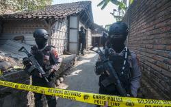 Polisi Olah TKP Rumah Terduga Teroris di Boyolali