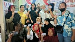 Bacaleg Partai Perindo Nia Sita Mahesa Dengar Aspirasi Warga Senen<