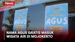 Semarakkan HUT RI, Wisata Air di Mojokerto Gratiskan Pengunjung yang Memiliki Nama Agus