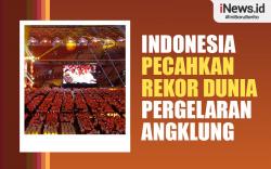 Infografis Indonesia Sukses Pecahkan Rekor Dunia Pergelaran Angklung