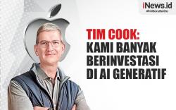 Infografis Tim Cook: Kami Banyak Berinvestasi di AI Generatif
