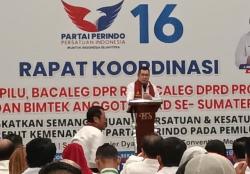 Pimpin Rakor di Sumut, HT Tegaskan Partai Perindo Harus Jadi Partai Besar<