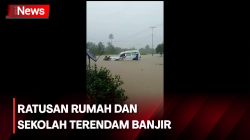 Ratusan Rumah dan Sekolah di Halmahera Tengah Terendam Banjir 
