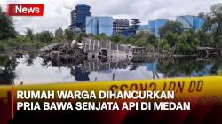 Sempat Terdengar Tembakan, Pria Bawa Senjata Api Hancurkan Sejumlah Rumah Warga di Medan