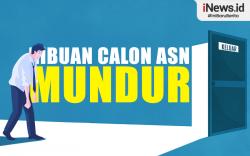 Infografis Ribuan Calon ASN Mengundurkan Diri dari Proses Rekrutmen