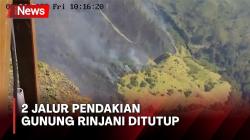 Titik Api Bertambah, 2 Jalur Pendakian Gunung Rinjani Ditutup demi Keamanan Pendaki