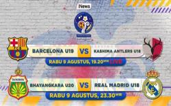 Generasi Emas Beradu di IYC 2023: FC Barcelona vs Kashima Antlers dan Bhayangkara FC vs Real Madrid, Live di iNews