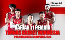 Infografis Daftar 11 Pemain Timnas Basket Indonesia Pra Kualifikasi Olimpiade 2024