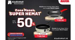 Nikmati Promo Wajan Anti Lengket di Zona Masak Super Hemat AlladinMall, Diskon 50 Persen + Gratis Ongkir