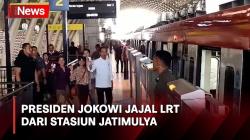 Jajal LRT dari Stasiun Jatimulya Bekasi, Presiden Jokowi Bareng Influencer