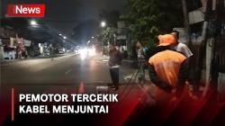 Lagi! Pengendara Motor Tercekik Kabel Menjuntai di Palmerah